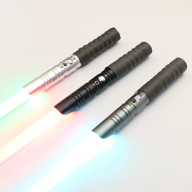 TXQSABER RGB Lightsaber toys Metal Handle  Heavy Dueling 12 Color LED Change Volume Force 6 Sound Fons FOC Blaster Laser Sword 2