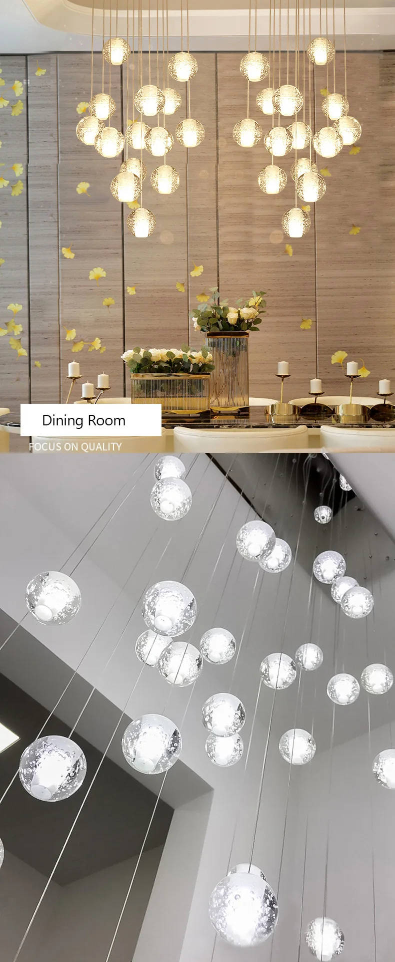 Adjustable Crystal Pendant Lights - Ultra Modern Chandeliers