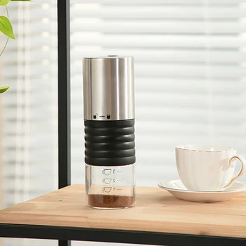 

USB Rechargeable Coffee Mill Portable Coffee Grinder Ceramic Burr Washable Electric Bean Mill Car Grinder Adjustable