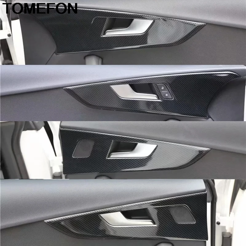 TOMEFON для Audi A5 LHD ABS внутренняя ручка Панель AC вентиляционная дверь переключатель окна Кнопка крышка наклейка отделка Аксессуары