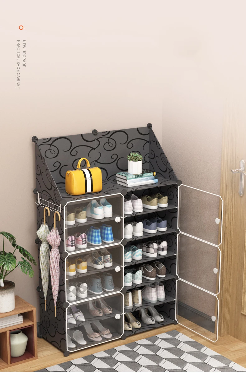 shoe storage for living room on Modular Shoe Cabinet Plastic Panel Steel Frame Diy Assembled Closet Organizer Living Room Shoes Storage Rack Keep Room Neat Shoe Cabinets Aliexpress