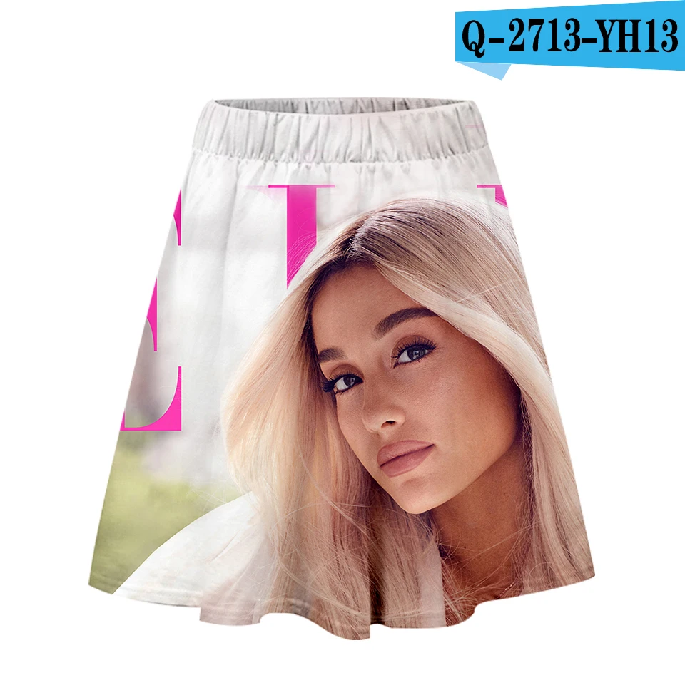Ariana Grande 3D Harajuku повседневные новые стильные Harajuku поп юбки новые сексуальные Kpops Женские повседневные горячие продажи модные юбки - Цвет: Синий