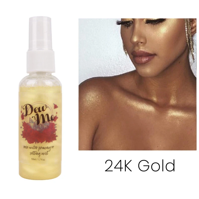 24k gold 5 цветов блеск жидкий гель Жемчужный Блеск Гель для лица для губ волос блестящие блики быстросохнущие долговечные косметические продукты - Цвет: 24k gold