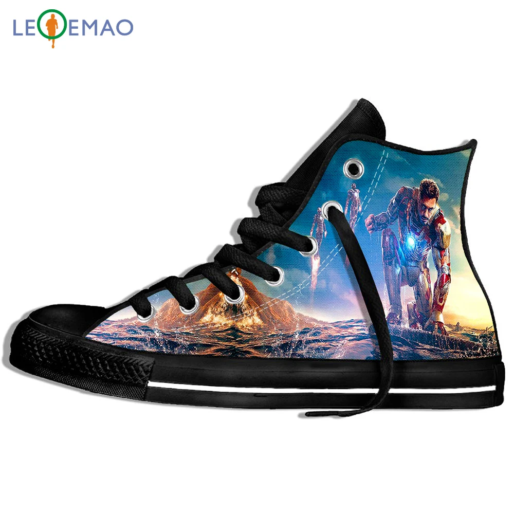 Прогулочные парусиновые ботинки; дышащая обувь «Мстители 4», «бесконечные войны», «Железный человек», «Тони Старк»; спортивная обувь для косплея; классические кроссовки