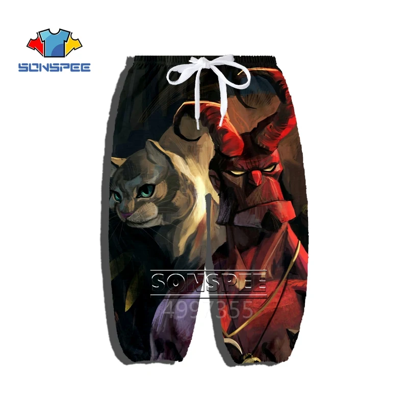 6 Футболка SONSPEE Son of Satan Hellboy cat Harajuku, толстовка с капюшоном и 3D-принтом, детская одежда в стиле хип-хоп для мальчиков и девочек-подростков, X269 - Цвет: 6