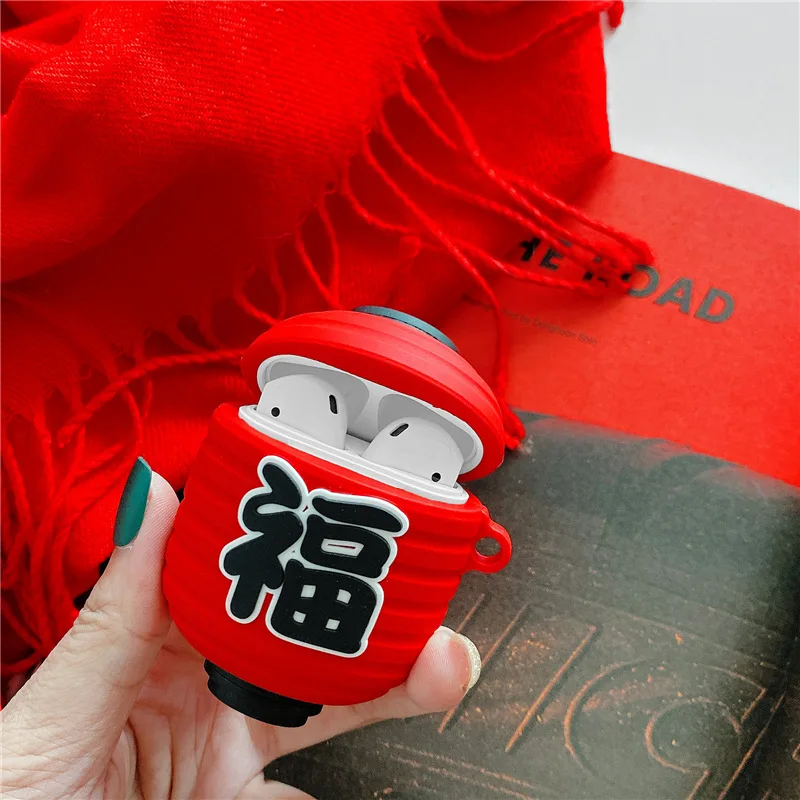 

For Apple AirPods Pro Case Gold Ingot / Lantern Silicone Cover Wireless Bluetooth Headphone Pouch Protective for IPad Slim Case