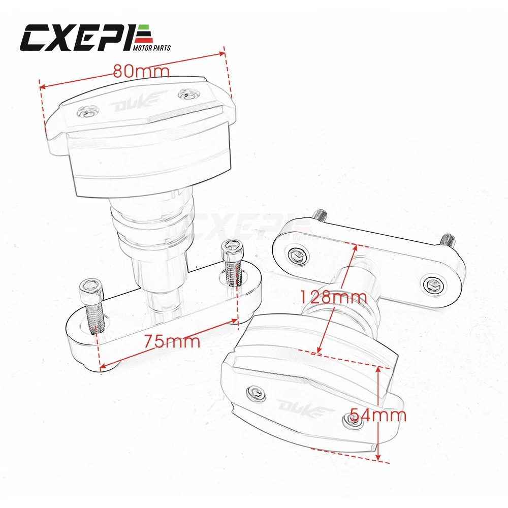 Протектор двигателя мотоцикла для KTM DUKE 125 200 390 DUKE390 DUKE125 DUKE200 DUKE250 рамки ползунок аварии колодки Защита от падения