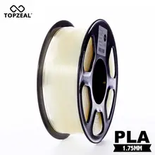 TOPZEAL прозрачные 3D Пластиковые Нити PLA нити 1,75 мм 1 кг точность измерения+/-0,02 мм Материалы для 3D печати