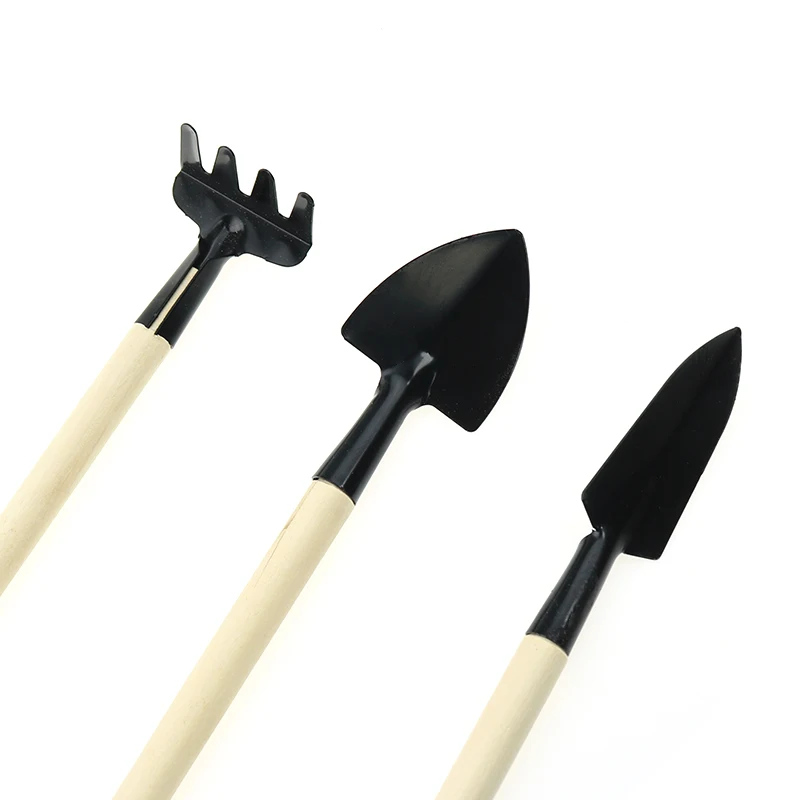 3pc gardening tools bonsai Mini garden for tools Small shovel hoe hoe Plant potted flowers tool seedling planting