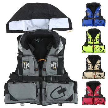 

Professional Adult Fishing Safety Life Jacket Survival Vest Swimming Boating Drifting Fishing Jacket
