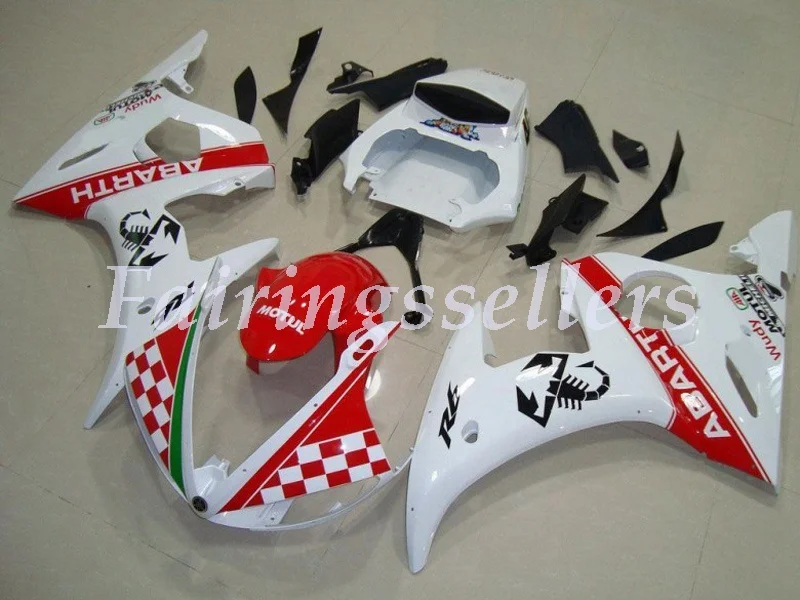 

New ABS plastic fairings Fit for Yamaha fairings YZFR6 2003 2004 2005 bodywork fairing YZF R6 03 04 05 custom Red White