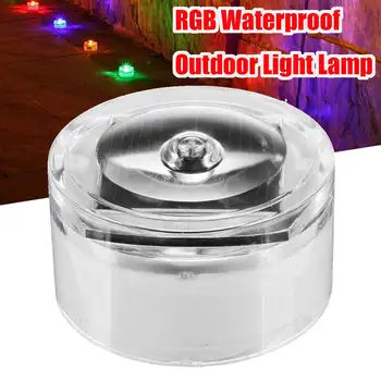 

45mA Solar RGB Outdoor Light Lamp LED Night Light Garden Pool View Buried Square Lamp Waterproof
