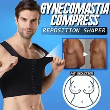Men's Slimming Body Shaperwear Corset Vest Shirt Tighten Belly Control Slim Waist Chest Compression Underwear Body Shaper Top