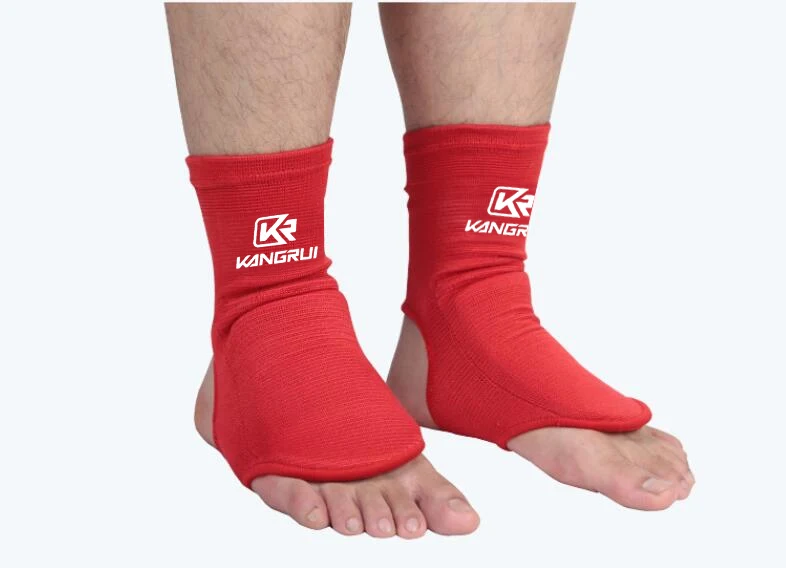 KS515 red Молодежная/взрослая ММА боксерская защита голень кикбоксинг поддержка лодыжки оборудование каратэ протекторы Санда Муай Тай леггинсы Део - Цвет: KS515 red