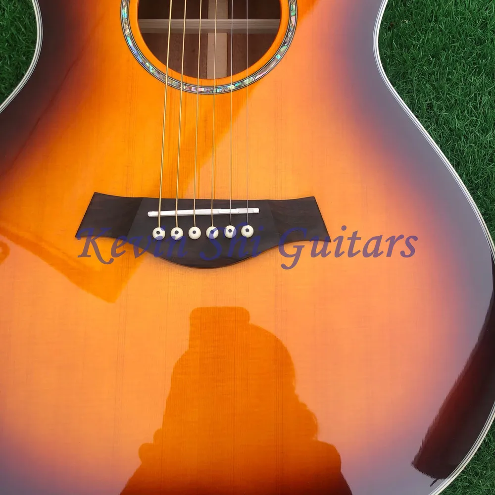 Chaylor 612c Акустическая гитара 614ce Акустическая Электрогитара Табак sunburst 614c Акустическая гитара