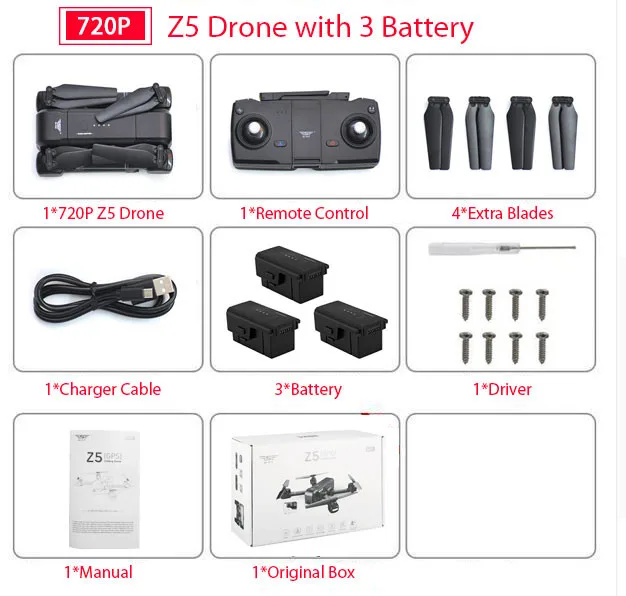 Wifi FPV Дроны с камерой HD 720P 1080P селфи Дрон двойной gps динамический следить за одной кнопкой автоматического возврата игрушечный Квадрокоптер - Цвет: black 720p 3battery