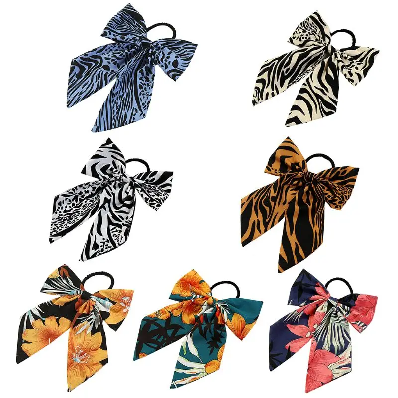 

SmoothTie Bow Hair Rope Women Cute Elastic Hairband Scrunchies Ponytail Hair Ring Girl Ladies Decorative Styling Accessories
