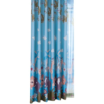

Animal Park Blackout Cloth Cartoon Curtain Bedroom Balcony Finished Custom Curtain