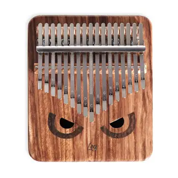 

Mounchain 17 Keys Kalimba Owl Pattern Thumb Piano Zebrawood Body Elegant Keyboard Musical Instrument for Beginners