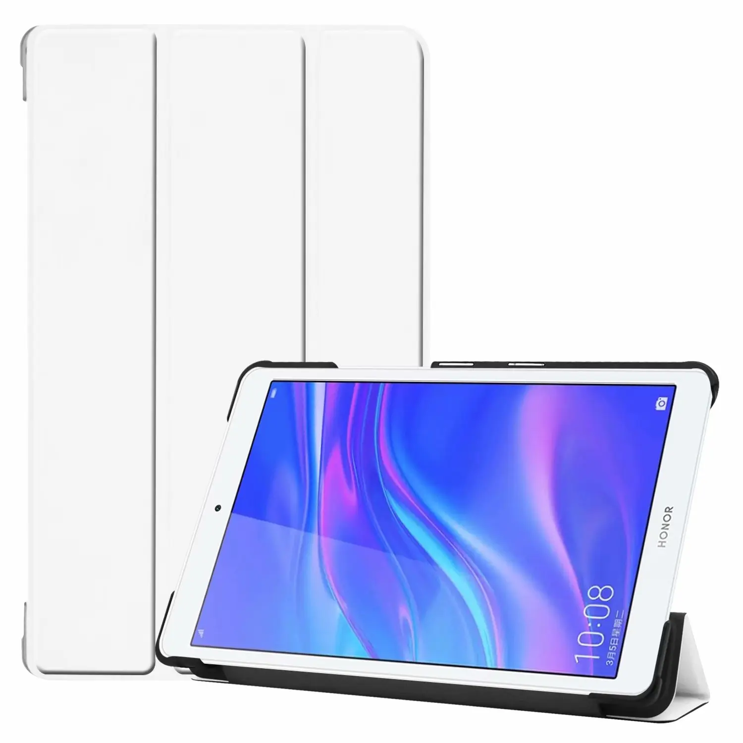 Ультратонкий смарт-чехол из полиуретановой кожи для huawei MediaPad M5 Lite 8,0 JDN2-AL00/W09 8," T5 8,0 чехол для планшета+ пленка+ ручка