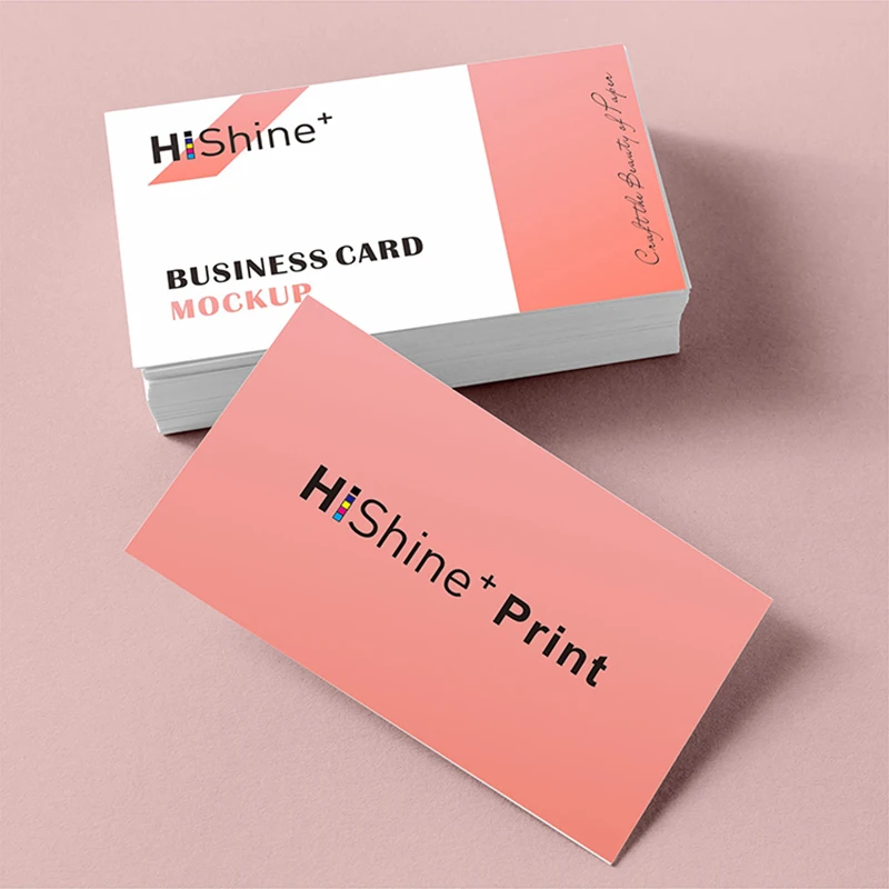 Tarjetas de negocios personalizadas, papel de placa de cobre de 300gsm, 100/200/500/1000 Uds., impresión a Color, película de doble cara recubierta, diseño libre, 90x54mm