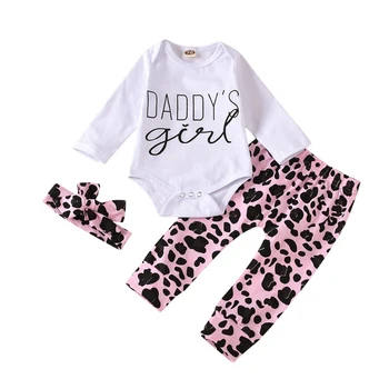 

Baby Girls Clothes 2020 Autumn Baby Girls Sets Newborn Cotton Gradient Print Long Sleeve Romper+Pants Kids Suits*1