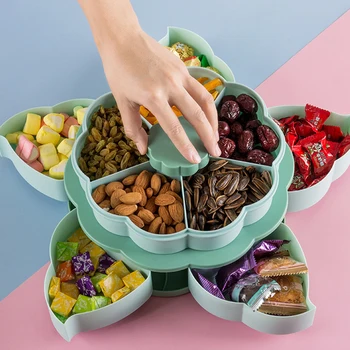 

1PC Portable Fruits Box Fruits Tray Candy Box for Snack Nuts Storage Candy Dry Fruits