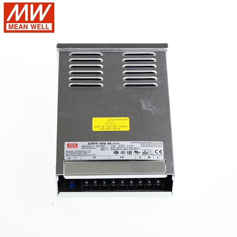 MEAN WELL ERPF-400-48 400 Вт 8.3A 48 в непромокаемый Светодиодный источник питания 110 В/220 В