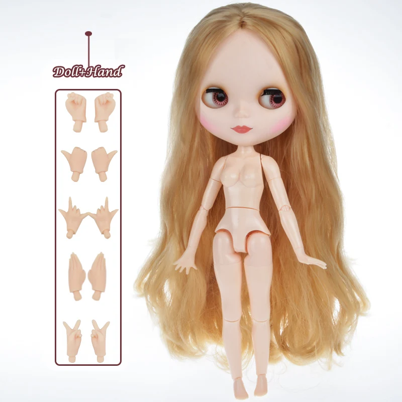 Blyth кукла Blyth матовое лицо матовая белая кожа 1/6 BJD шарнирная кукла ручной набор пользовательские куклы для девочек подарок для коллекции кукол - Цвет: Matte Face 3-HNBL21