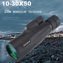 10-30 × 50 poderoso monocular longo alcance zoom bolso spotting telescópio óculos para caça acampamento turismo crianças telescópio