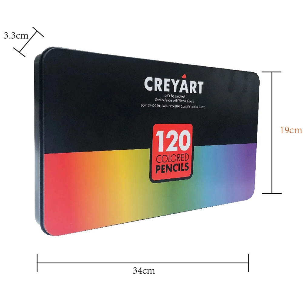 Поставки 120 цветных карандашей Набор для раскрашивания новые и улучшенные