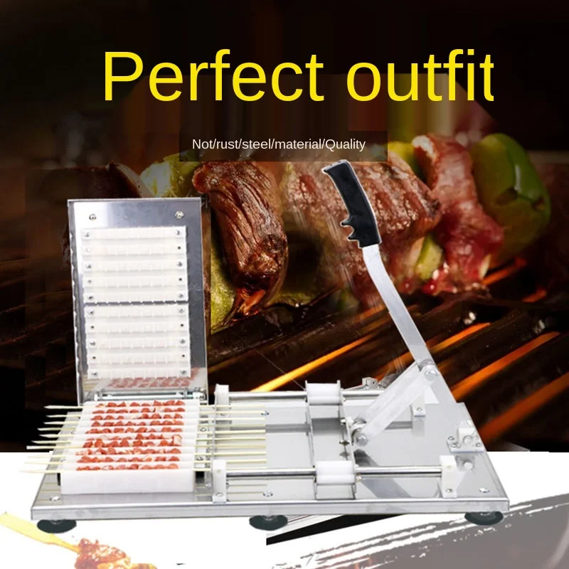 US $109.72 new BBQ Tool Skewers tool Easy to make skewers wear artifact meat barbecue kebab meat tool skewered mutton skewer multifunction