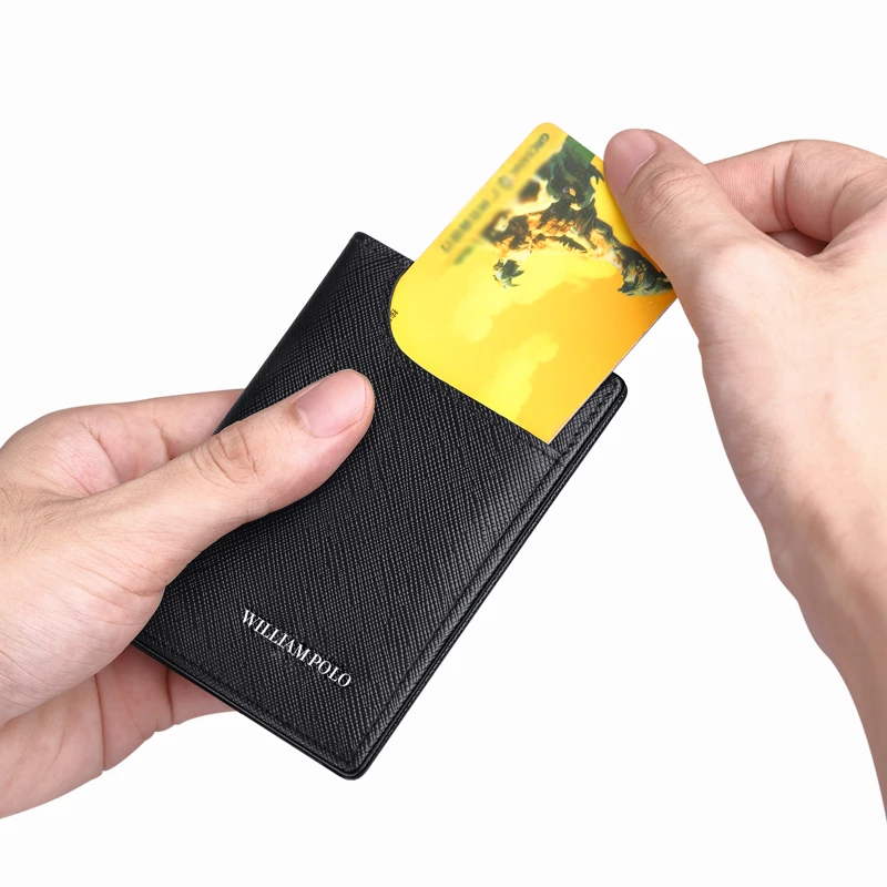 

Card Holder Male Leather Vertical Ultra-Thin Card Holder Business Card Holder Driverâ€™s License Holder Driverâ€™s License Leather
