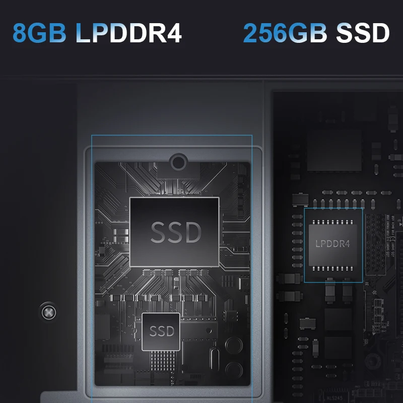 BMAX Y13 Notebook Computer 13.3 Inch 8GB RAM 256GB SSD Intel N4120 Laptops Window 10 1920×1020 Display with Blutooth Wifi