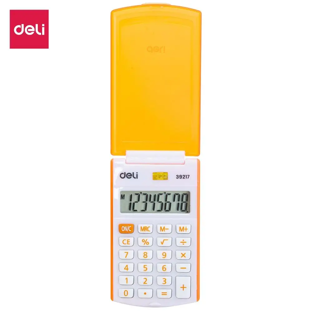 

DELI Calculator Metal-8 digits Colorfull With Cover E39217