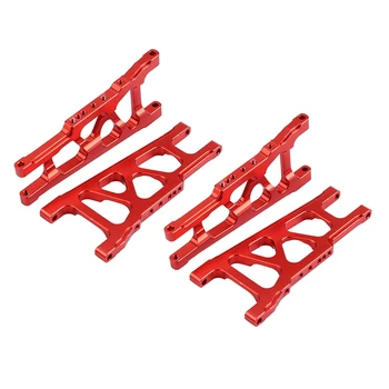 

4-Pack Aluminum Suspension Arms Front & Rear Replacement of for RC Traxxas 1/10 Slash 4X4 Upgrade Parts Option Hop Ups