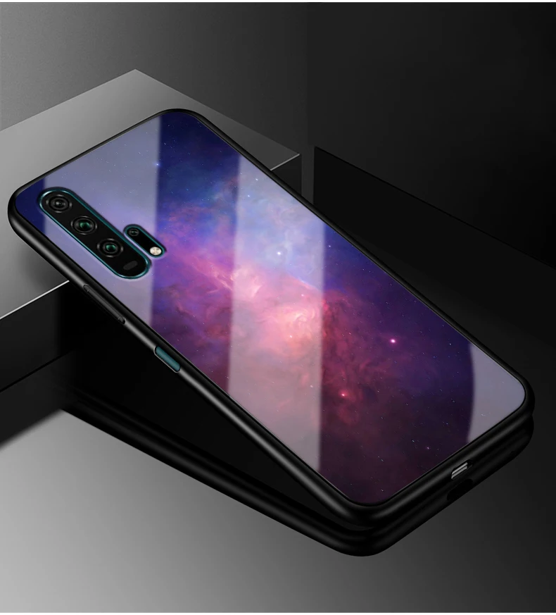 08 Для huawei Nova 5 T чехол Nova5T PC Пластиковый стеклянный чехол для телефона черный ТПУ бампер чехол для huawei Nova 5 T Nova 5 T чехол - Цвет: 08