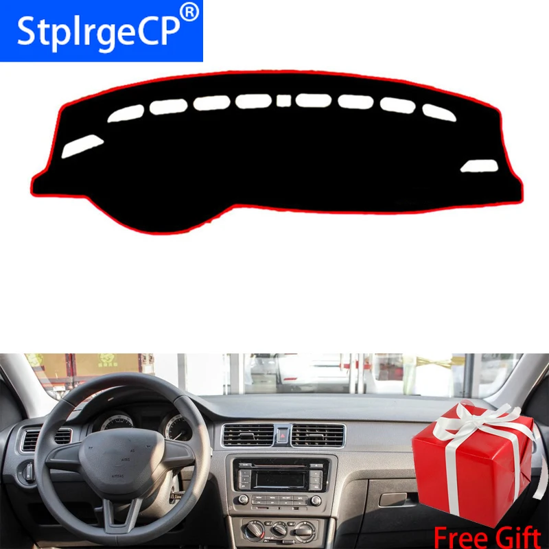Для SKODA Rapid Spaceback 2014 2019 автомобильный Стайлинг коврик для приборной панели