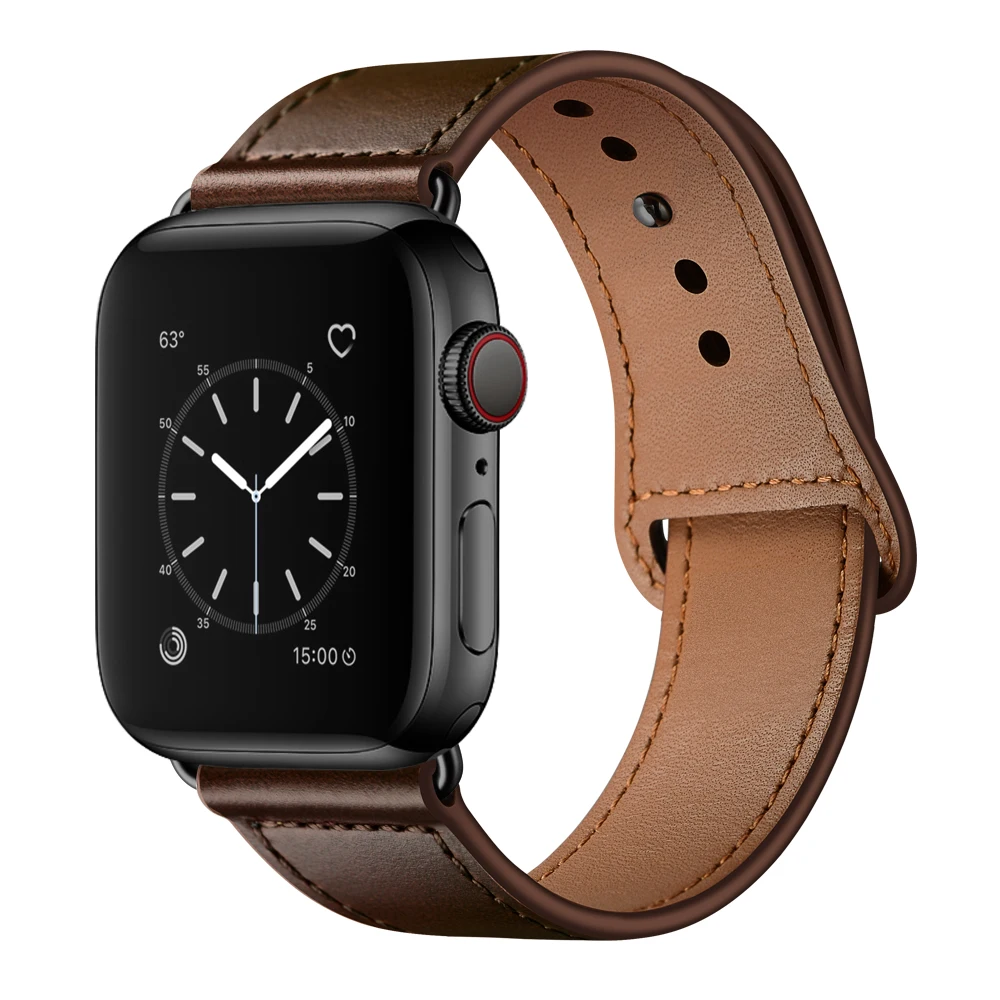 Кожаный ремешок pulseira для apple watch series 4, 5, 40 мм, 44 мм, ремешок для iwatch, ремешок для apple watch, ремешок для браслета, 38 мм, 42 мм