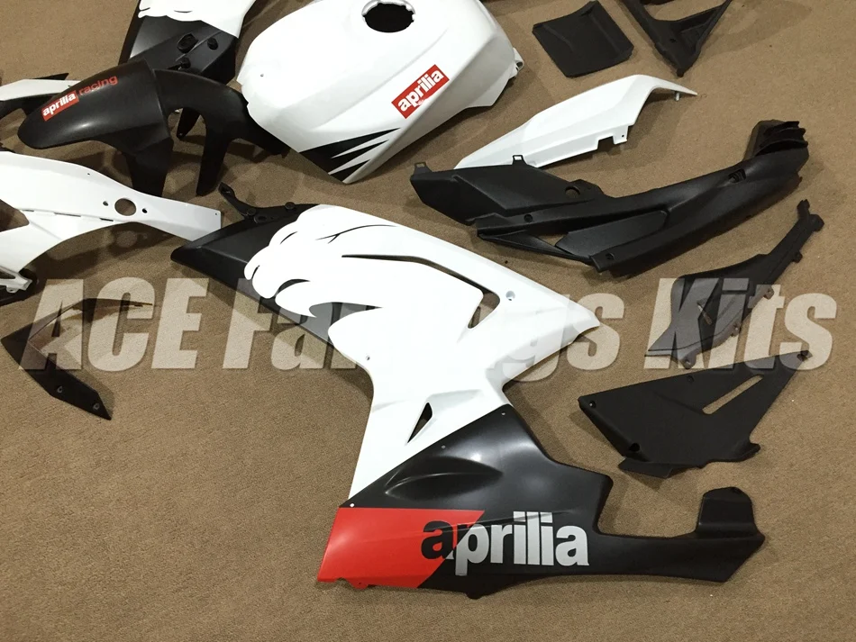 ABS литья под давлением обтекателя комплект подходит для Aprilia RS125 06 07 08 09 10 11 RS4 RSV 125 2006-2011 Обтекатели набор черный белый