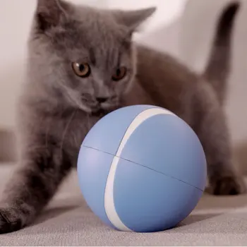 

Smart Interactive Cat Toy 360 Degree Self Rotating Ball Cat Toy Cute for Cat Dog JS22