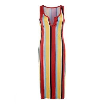 

Women Bandage Bodycon Buttons Sleeveless Evening Party Club Dress