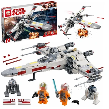 

Lepinblocks 05145 Star wars X-wing Starfighter Building Blocks Bricks Compatible Starwars Sets 75218 Toys For Children Gift