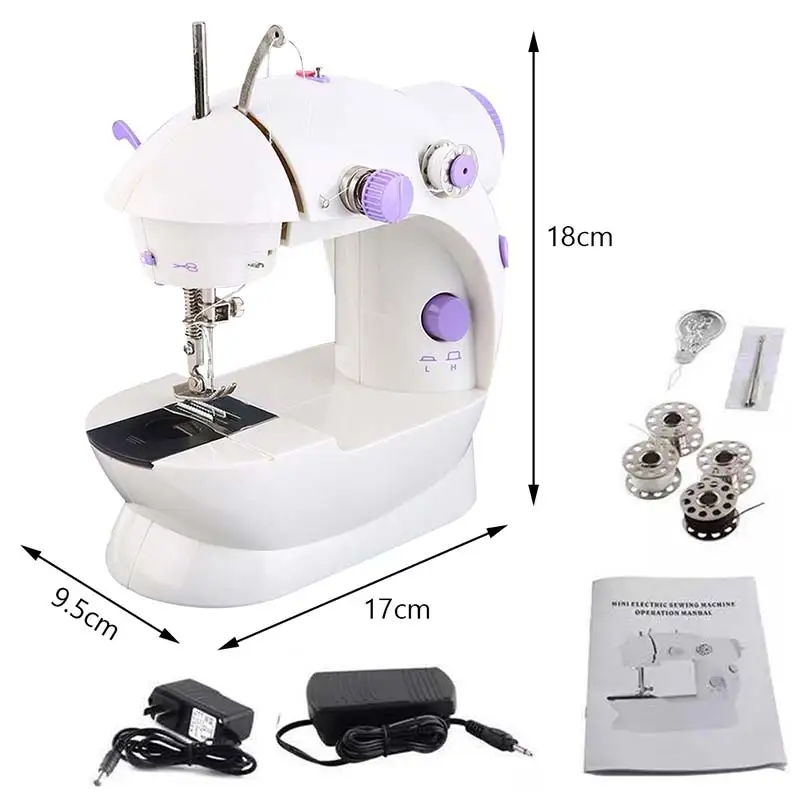 Manual Crafting Mini Sewing Machines Portable Home Hand Held Sewing Machine  Knitting Electric Pedal Mending Machine Tools - Sewing Machines - AliExpress