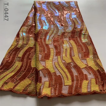 

French lace fabric african sequin lace fabric 2020 high quality lace tissu dentelle africain bridal fabric 5yard/lot