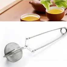 Лучшая цена 500 шт стальная ложка шар чайная сетка для заварки из нержавеющей стали