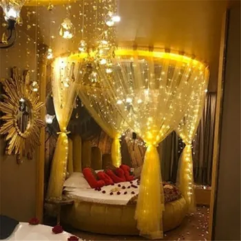 

3M LED USB Power Remote Control Curtain Fairy Lights Christmas Garland Lights LED String Lights Party Garden Home Wedding Decor