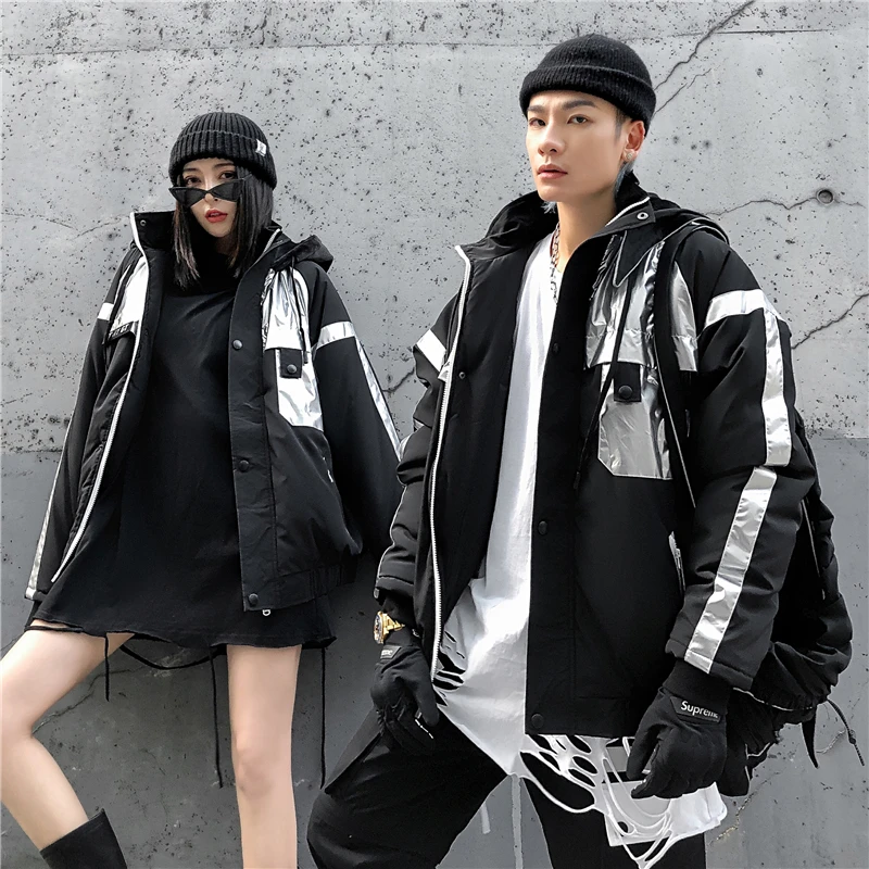 Мужская парка с капюшоном и надписью High Street