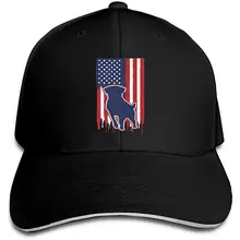 Мужская бейсболка для гольфа с американским флагом и лабрадором ретривером