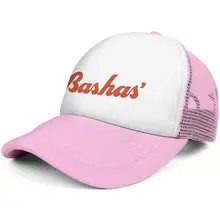 Унисекс Для мужчин Бейсбол шапка в стиле хип-хоп Регулируемый сетчатый визор Bashas'-красный логотип на плоской подошве Кепки